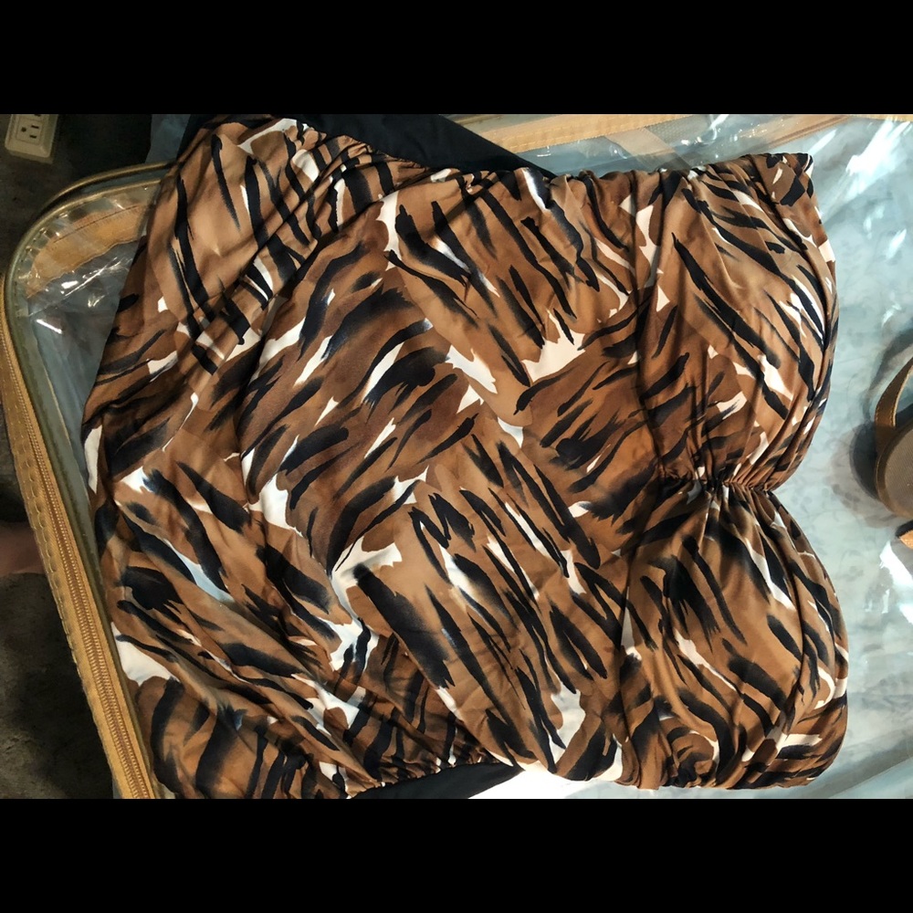 Leopard tankini top